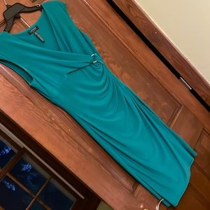 Sleek dressy green dress